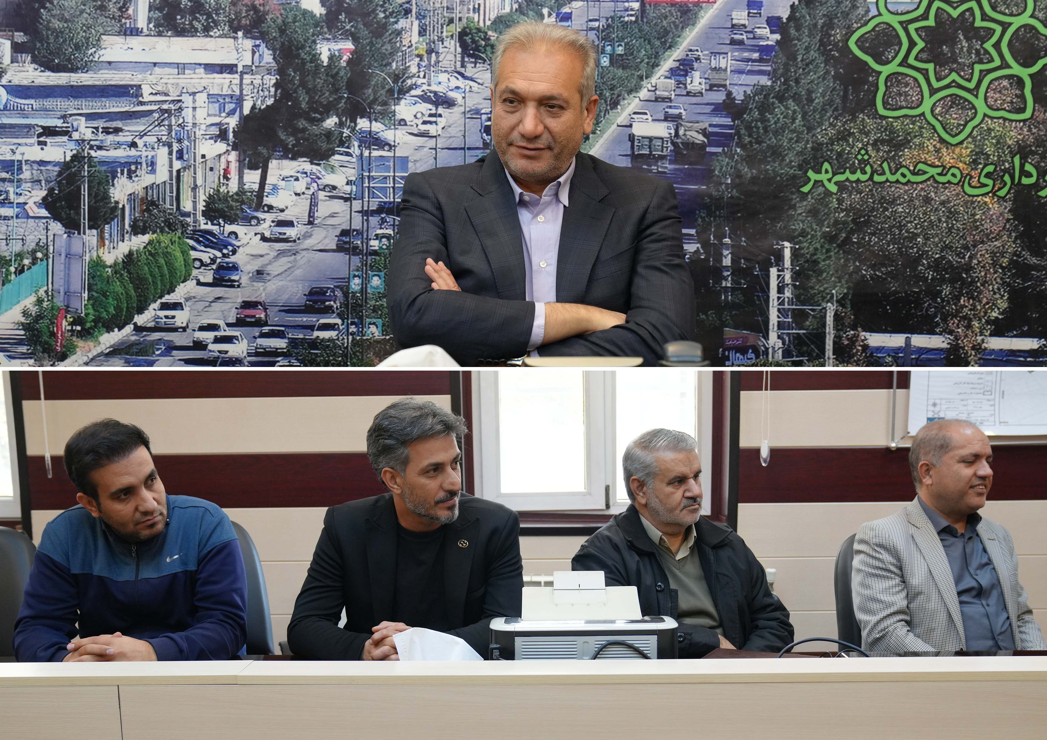 دیدار شهردار با رئیس جدید آبفای محمدشهر 