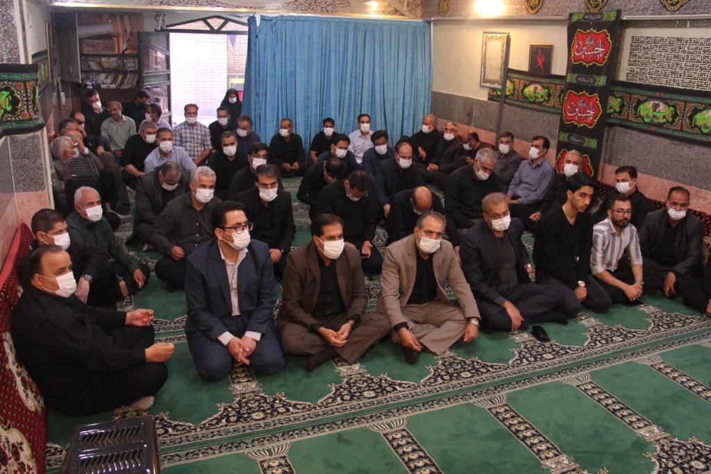 برگزاری مراسم عزاداری حضرت ابا عبدالله الحسین(ع) در شهرداری محمدشهر