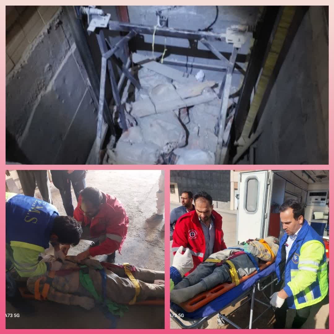  سقوط شخصی از اتباع در چاهک آسانسور