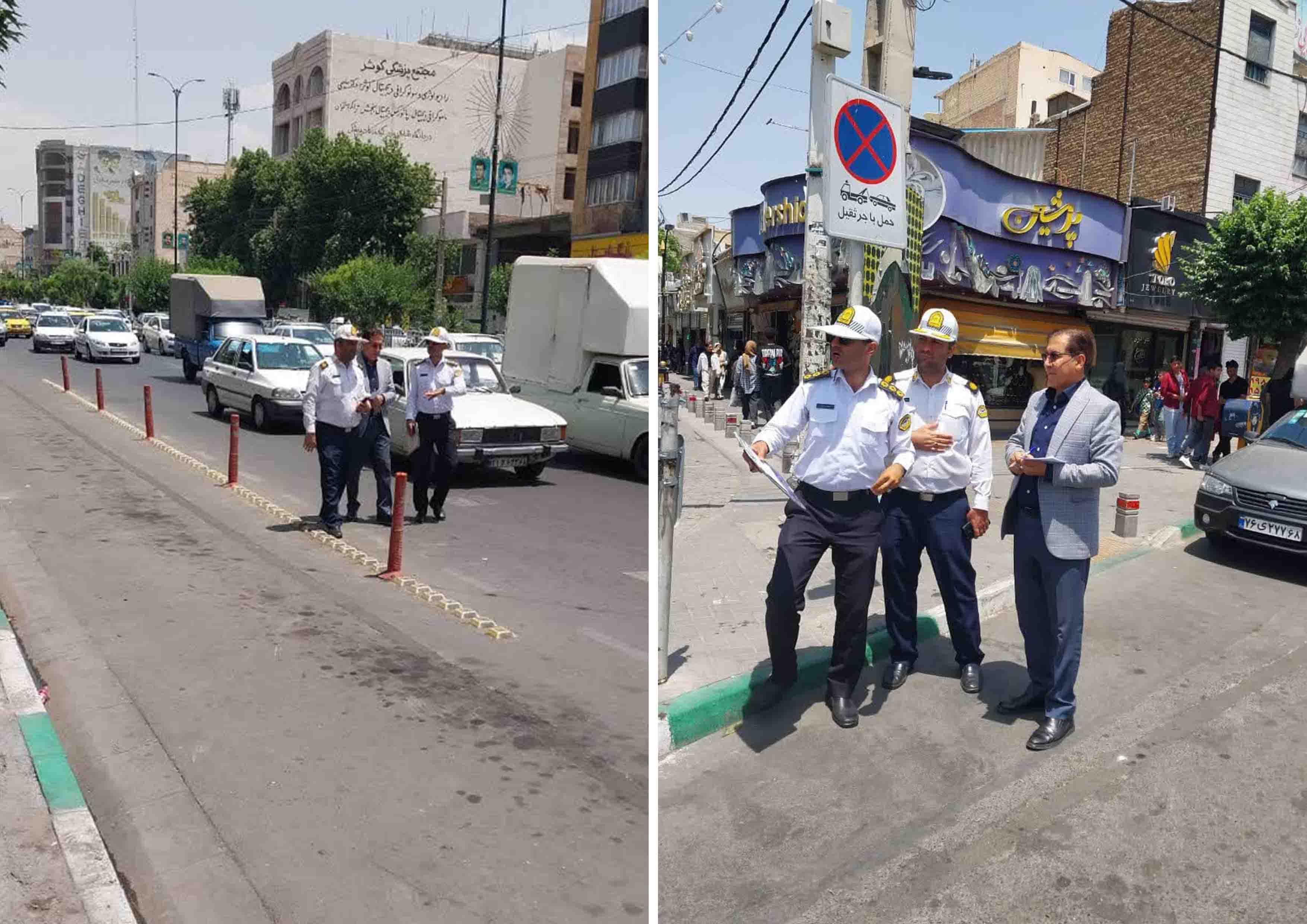 بازدید میدانی  از معابر سطح شهر توسط  رئیس سازمان حمل و نقل، رئیس پلیس راهور محمدشهر، رئیس عملیات پلیس راهور شهرستان کرج